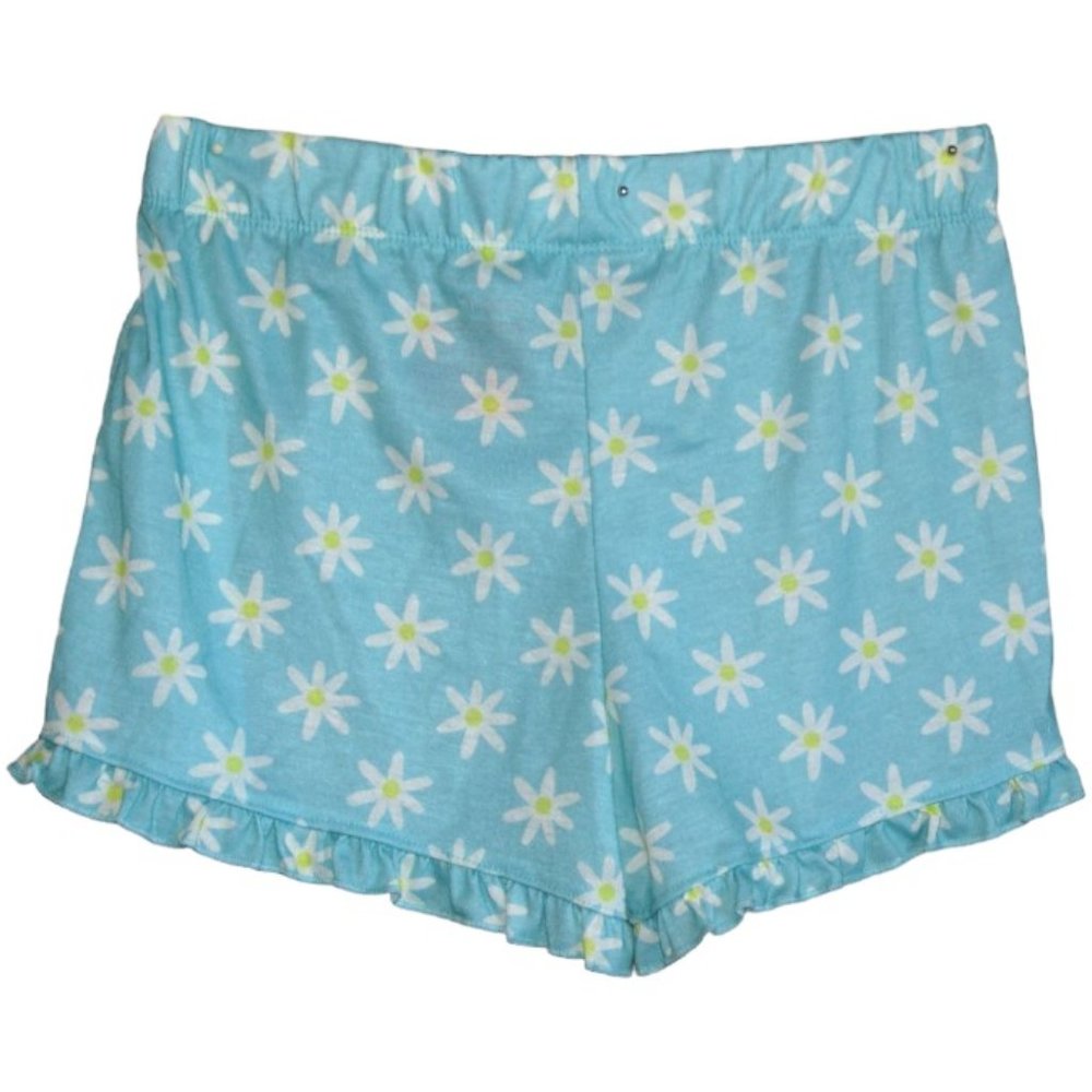 Flowered Girl's Pajama Shorts L (10/12)